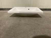 Allibert 60cm plan polybeton 1 vasque blanc 813874 wasbak - afbeelding 22 van  43