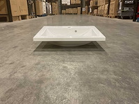 Allibert 60cm plan polybeton 1 vasque blanc 813874 wasbak - afbeelding 12 van  43