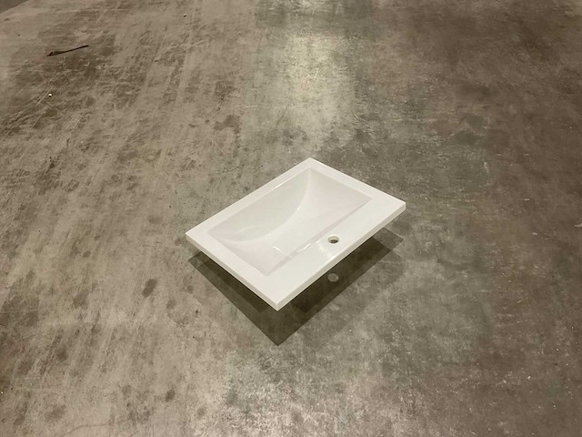 Allibert 60cm plan polybeton 1 vasque blanc 813874 wasbak - afbeelding 39 van  43