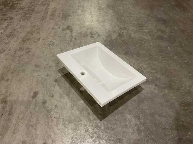Allibert 60cm plan polybeton 1 vasque blanc 813874 wasbak - afbeelding 41 van  43