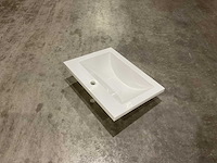 Allibert 60cm plan polybeton 1 vasque blanc 813874 wasbak - afbeelding 41 van  43