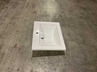 Allibert 60cm plan polybeton 1 vasque blanc 813874 wasbak - afbeelding 42 van  43
