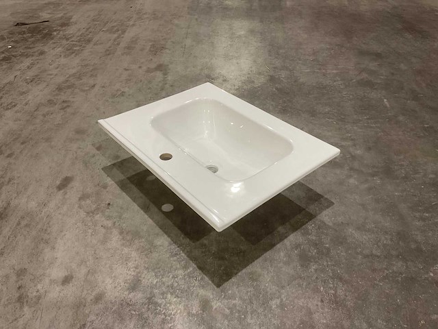 Allibert 61cm kosmik-fascine ceram wbas 60 1b 829159 wasbak - afbeelding 30 van  34