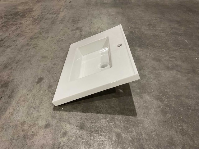 Allibert 70cm plan ceramique carre 1v 70 blanc 818270 wastafels 25 stuks - afbeelding 43 van  43