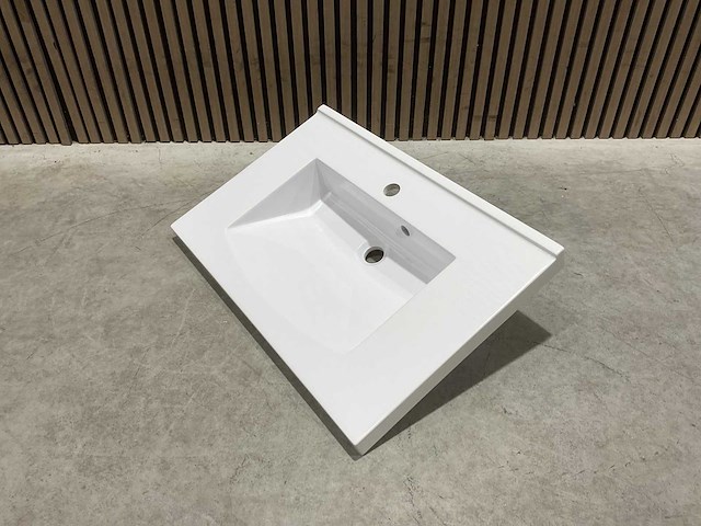Allibert 70cm plan polybeton 1 vasque blanc 813873 wasbak - afbeelding 20 van  38