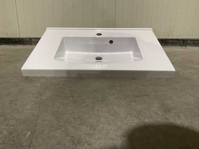 Allibert 70cm plan polybeton 1 vasque blanc 813873 wasbak - afbeelding 22 van  38