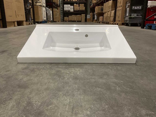 Allibert 70cm plan polybeton 1 vasque blanc 813873 wasbak - afbeelding 12 van  38