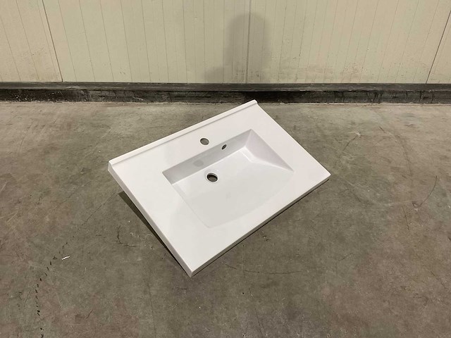 Allibert 70cm plan polybeton 1 vasque blanc 813873 wasbak - afbeelding 25 van  38