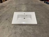 Allibert 70cm plan polybeton 1 vasque blanc 813873 wasbak - afbeelding 1 van  38