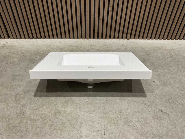 Allibert 70cm plan polybeton 1 vasque blanc 813873 wasbak - afbeelding 17 van  38