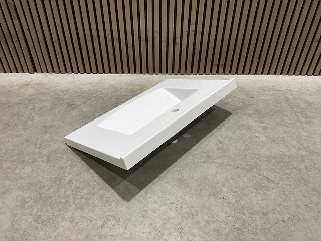 Allibert 70cm plan polybeton 1 vasque blanc 813873 wasbak - afbeelding 18 van  38