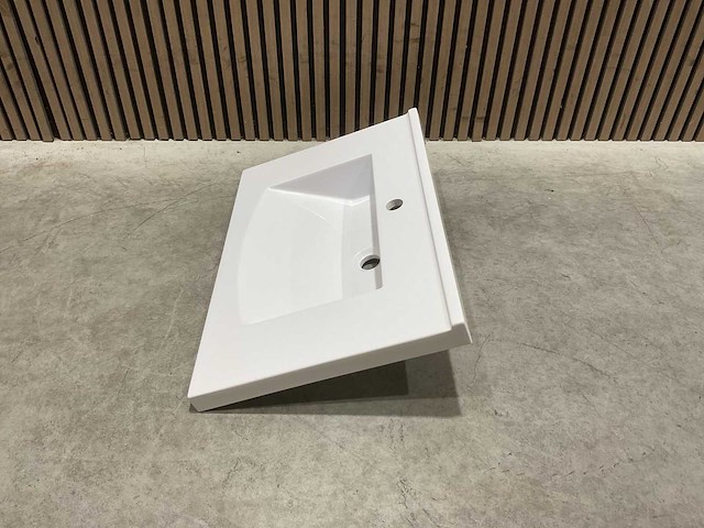 Allibert 70cm plan polybeton 1 vasque blanc 813873 wasbak - afbeelding 19 van  38