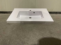 Allibert 70cm plan polybeton 1 vasque blanc 813873 wasbak - afbeelding 22 van  38