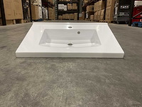 Allibert 70cm plan polybeton 1 vasque blanc 813873 wasbak - afbeelding 12 van  38