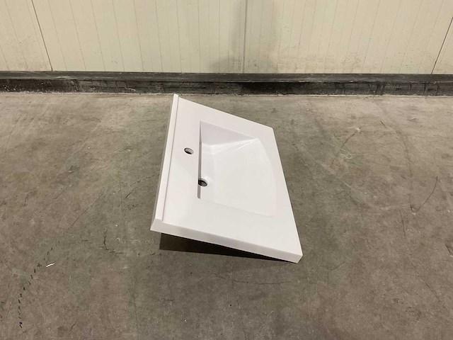 Allibert 70cm plan polybeton 1 vasque blanc 813873 wasbak - afbeelding 26 van  38