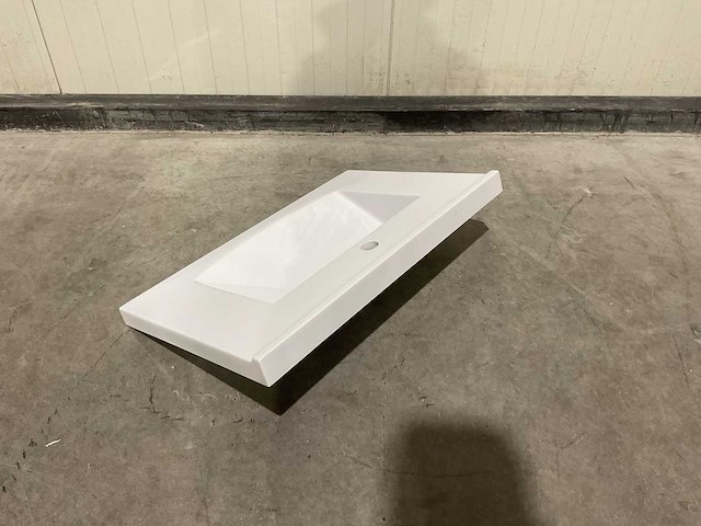 Allibert 70cm plan polybeton 1 vasque blanc 813873 wasbak - afbeelding 29 van  38