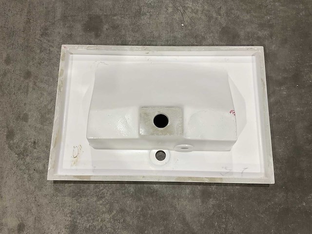 Allibert 70cm plan polybeton 1 vasque blanc 813873 wasbak - afbeelding 4 van  38
