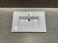 Allibert 70cm plan polybeton 1 vasque blanc 813873 wasbak - afbeelding 10 van  38