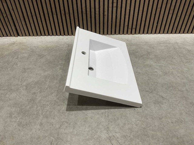 Allibert 70cm plan polybeton 1 vasque blanc 813873 wasbak - afbeelding 15 van  38