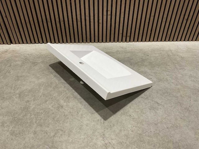 Allibert 70cm plan polybeton 1 vasque blanc 813873 wasbak - afbeelding 16 van  38