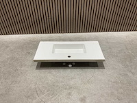 Allibert 80 cm plan ceram fit 1v blanc 820486 wasbak - afbeelding 15 van  31