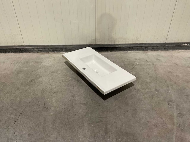 Allibert 80 cm plan ceram fit 1v blanc 820486 wasbak - afbeelding 24 van  31