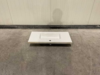 Allibert 80 cm plan ceram fit 1v blanc 820486 wasbak - afbeelding 25 van  31