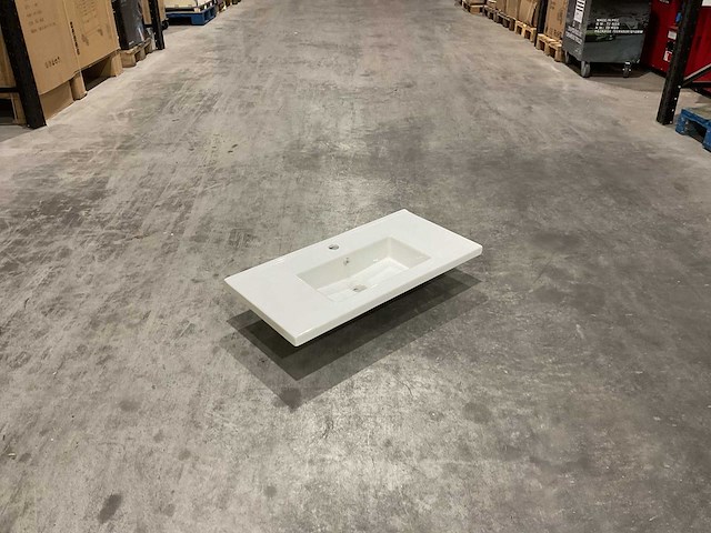 Allibert 80 cm plan ceram fit 1v blanc 820486 wasbak - afbeelding 26 van  31