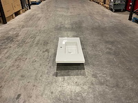 Allibert 80 cm plan ceram fit 1v blanc 820486 wasbak - afbeelding 27 van  31
