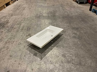 Allibert 80 cm plan ceram fit 1v blanc 820486 wasbak - afbeelding 30 van  31