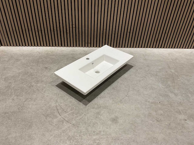 Allibert 80 cm plan ceram fit 1v blanc 820486 wasbak - afbeelding 11 van  36