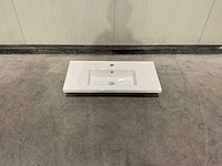 Allibert 80 cm plan ceram fit 1v blanc 820486 wasbak - afbeelding 19 van  36