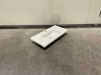 Allibert 80 cm plan ceram fit 1v blanc 820486 wasbak - afbeelding 22 van  36