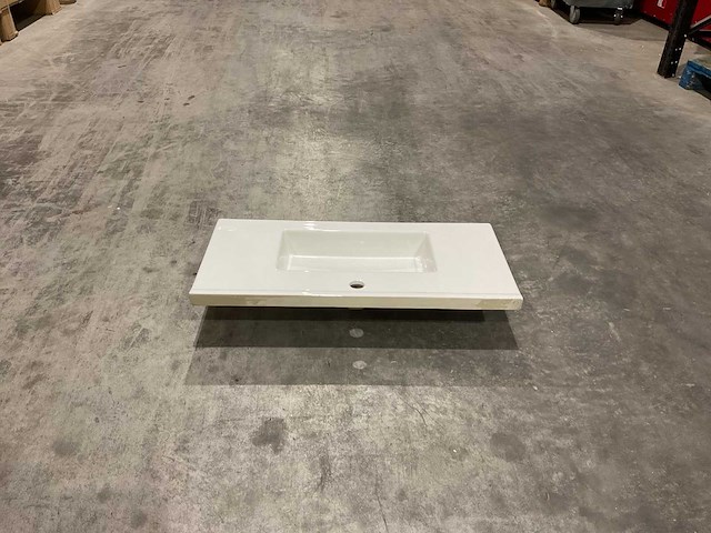 Allibert 80 cm plan ceram fit 1v blanc 820486 wasbak - afbeelding 34 van  36