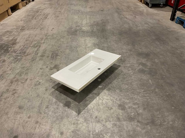 Allibert 80 cm plan ceram fit 1v blanc 820486 wasbak - afbeelding 35 van  36