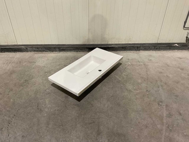 Allibert 80 cm plan ceram fit 1v blanc 820486 wasbak - afbeelding 25 van  34