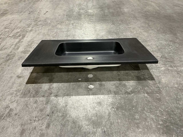 Allibert 80 cm polybeton basin 1 tank 826718 wasbak - afbeelding 32 van  34