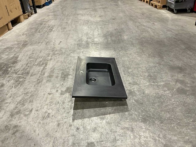 Allibert 80 cm polybeton basin 1 tank 826718 wasbak - afbeelding 6 van  34