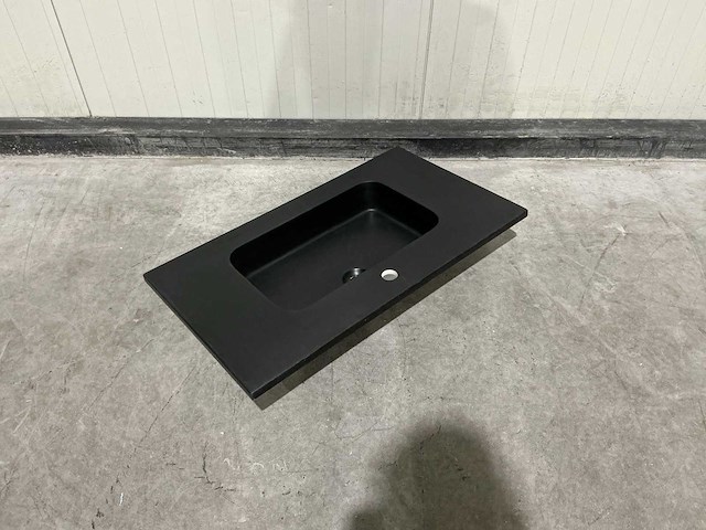 Allibert 80 cm polybeton basin 1 tank 826718 wasbak - afbeelding 5 van  8