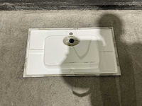 Allibert 80 cm polybeton basin 1 tank 826718 wasbak - afbeelding 8 van  8
