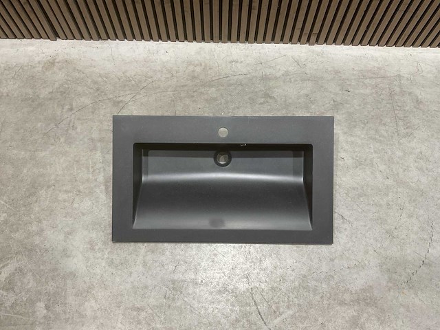 Allibert 80cm nexx 800x460 solid black 816338 wasbak - afbeelding 13 van  36