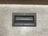 Allibert 80cm nexx 800x460 solid black 816338 wasbak - afbeelding 13 van  36