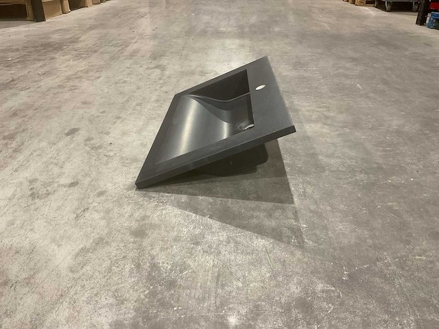 Allibert 80cm nexx 800x460 solid black 816338 wastafels 12 stuks - afbeelding 2 van  27