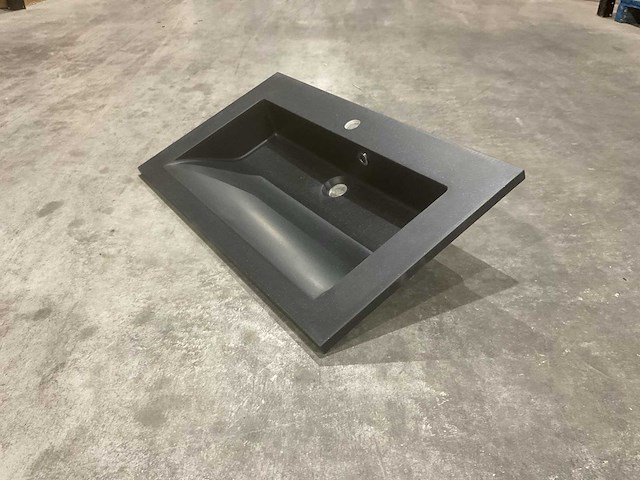Allibert 80cm nexx 800x460 solid black 816338 wastafels 12 stuks - afbeelding 3 van  27