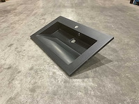 Allibert 80cm nexx 800x460 solid black 816338 wastafels 12 stuks - afbeelding 3 van  27