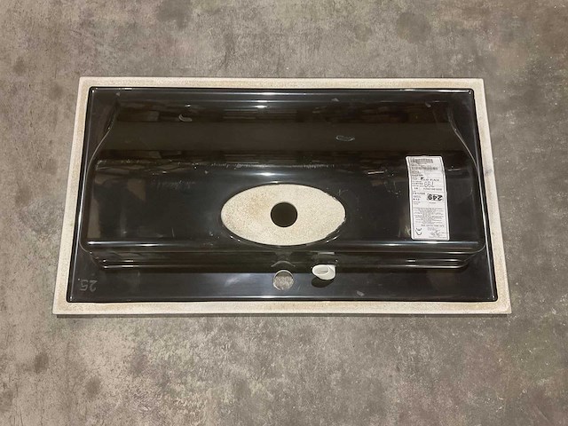 Allibert 80cm nexx 800x460 solid black 816338 wastafels 12 stuks - afbeelding 4 van  27