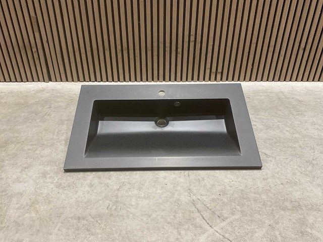 Allibert 80cm nexx 800x460 solid black 816338 wastafels 12 stuks - afbeelding 10 van  27