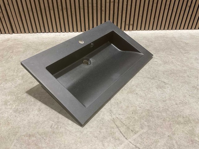 Allibert 80cm nexx 800x460 solid black 816338 wastafels 12 stuks - afbeelding 9 van  27