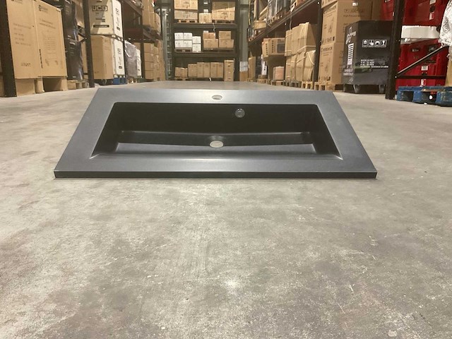 Allibert 80cm nexx 800x460 solid black 816338 wastafels 12 stuks - afbeelding 22 van  27