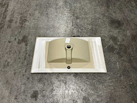Allibert 80cm plan ceram 1 vasque blanc 824872 wasbak - afbeelding 3 van  35